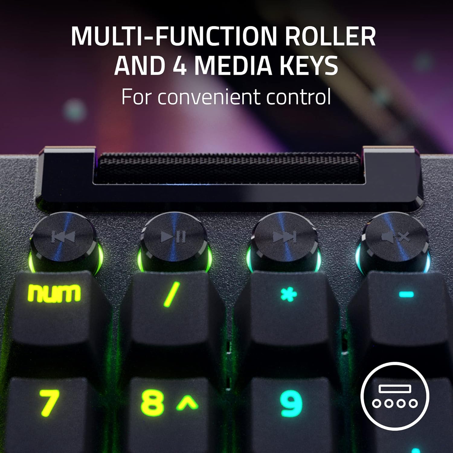Razer BlackWidow V4 Mechanical Gaming Keyboard - Green Switch Razer BlackWidow V4 Mechanical Gaming Keyboard - Green Switch